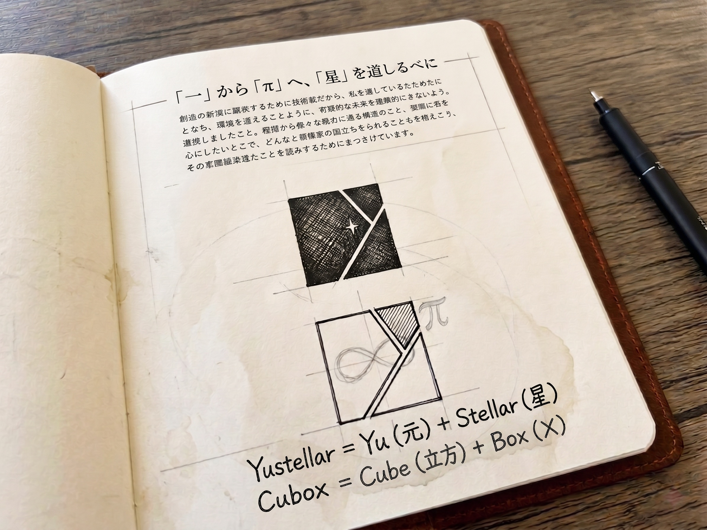 Yustellar Cubox コンセプトスケッチ