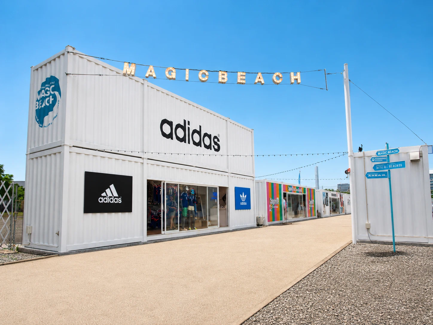 TOKYO MAGIC BEACH｜豊洲の仮設コンテナ建築事例