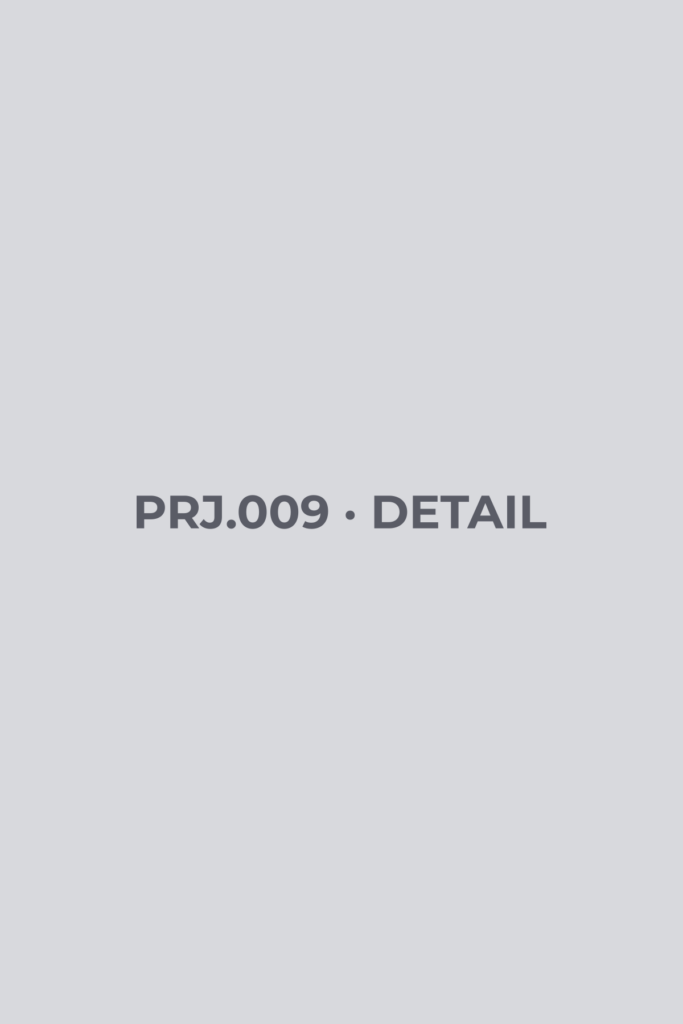 PRJ.009 · 細部 DETAIL